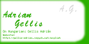 adrian gellis business card